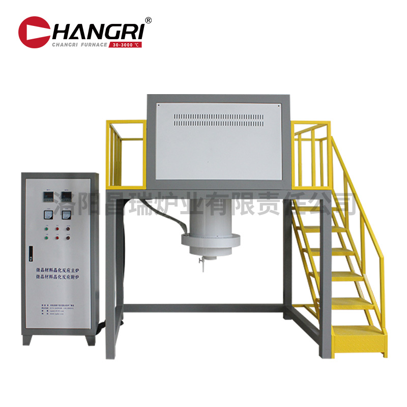 異形定製爐1800℃400X400X4000罩式爐微晶材（cái）料晶化反應爐內放鉑金坩堝