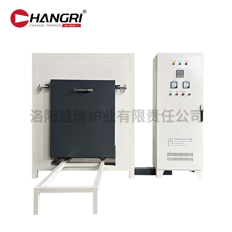 1000℃台車爐600X600X600手動新配色分體